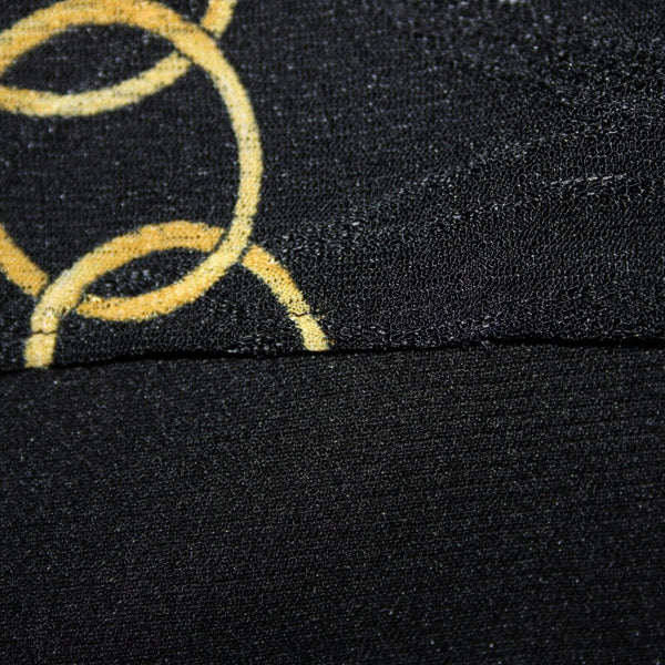 Jones New York Collection Sz 1X Black Yellow Stretch Lined 100% Polyester Skirt