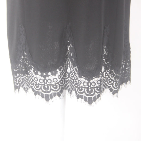 Chicos Dress NEW $129 Sz 2 Black Lined Lace Detail Polyester Spandex Dress