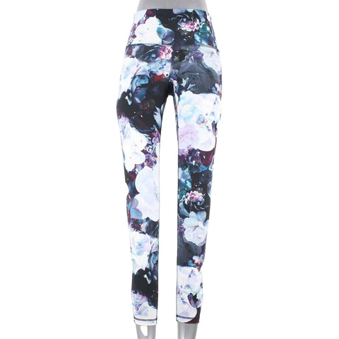 Old Navy Active Sz S x 30 Black Purple Multi Poly Blend Activewear Legging