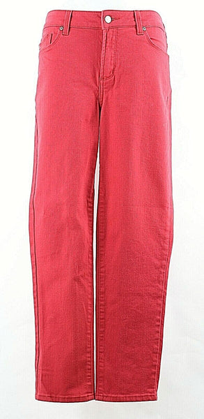 NYDJ 8 x 27 Red Slim Lift Tuck Technology Cotton Spandex Jeans