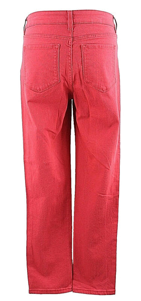 NYDJ 8 x 27 Red Slim Lift Tuck Technology Cotton Spandex Jeans