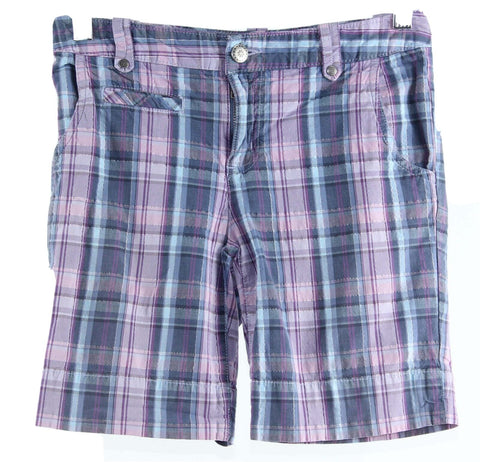 Canyon River Blues Sz 10 Girl Lavender Blue Silver Pld Cotton Spandex Shorts