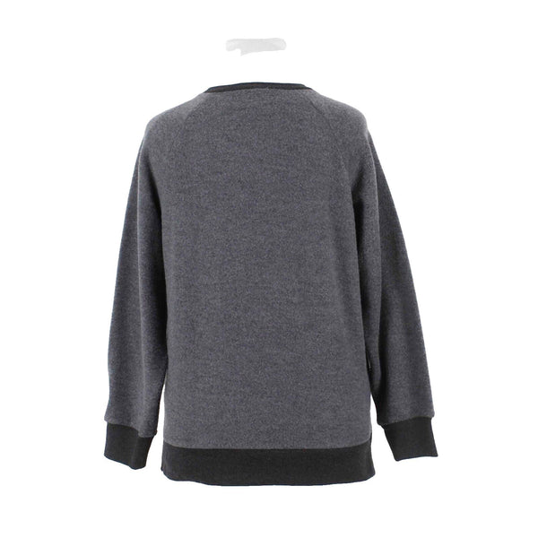 PINK NEW $80 Sz M Gray Charcoal Red CATS Pullover Banded Cotton Blend Sweater