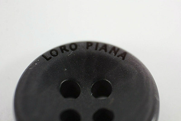 Loro Piana NEW Black 100% Cotton Drawstring Pouch Spare Button