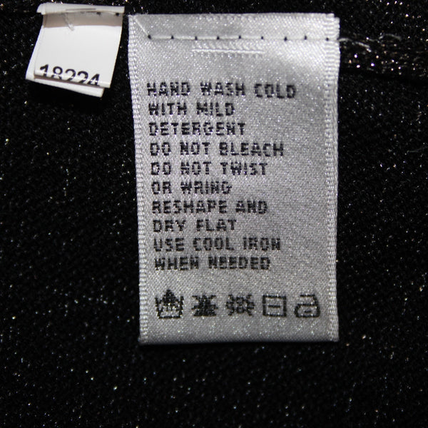 August Silk Cardigan Wrap Sz 3X Silver Charcoal Black Stripe Viscose Blend Cardi