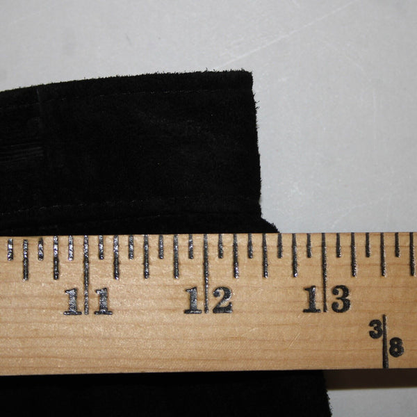 Patricia Wolf NEW Sz 6 Black Lined Knee Length Pig Suede Pencil Skirt