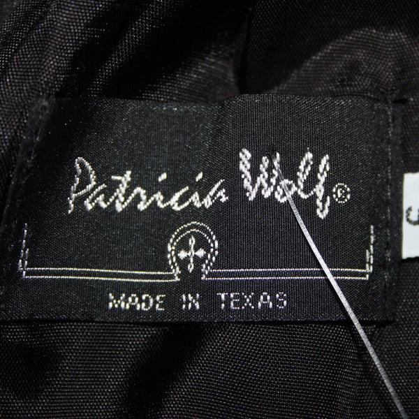 Patricia Wolf NEW Sz 6 Black Lined Knee Length Pig Suede Pencil Skirt