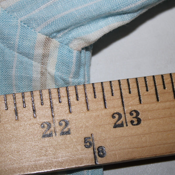 Brioni Sz M Light Blue White Brown Collared Button Down 100% Linen Shirt
