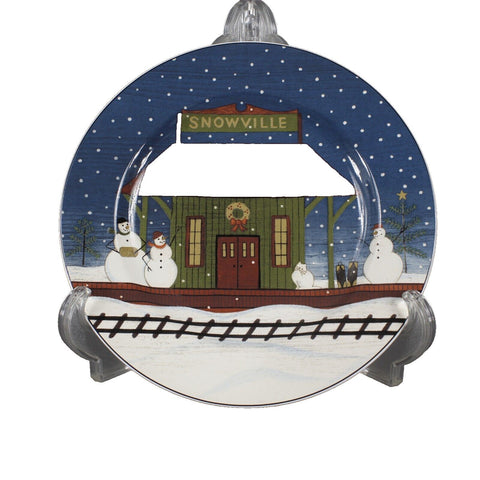 Warren Kimble Sakura 8.5" Home For The Holidays 2001 Snowville Salad Plate