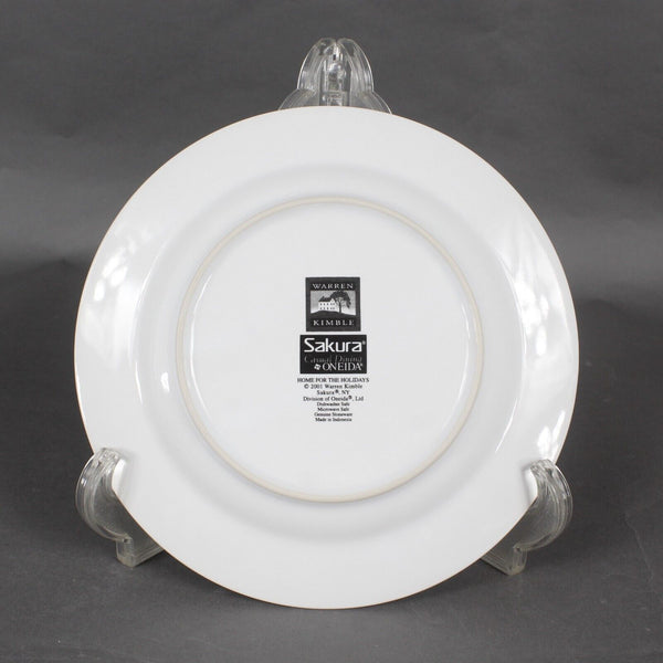 Warren Kimble Sakura 8.5" Home For The Holidays 2001 Snowville Salad Plate
