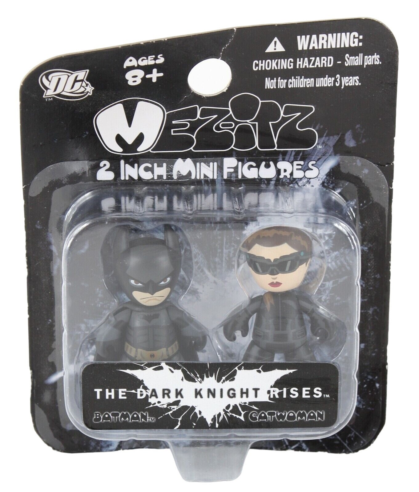 Mezco The Dark Knight Rises Batman & Catwoman 2" Mini Action Figures