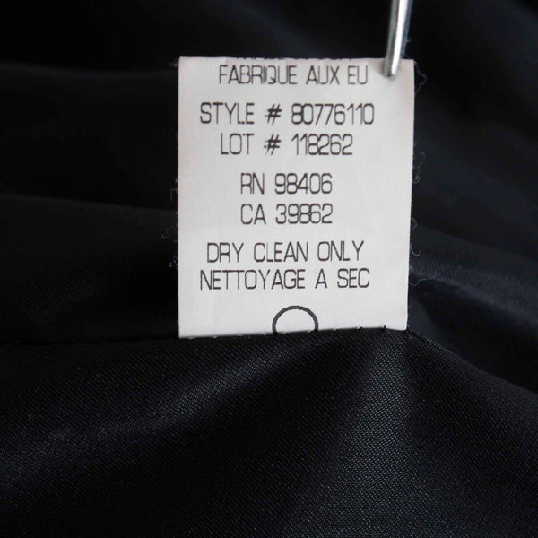 Theory Sz S Black Heavy Knit Lined Viscose Polyamide Blazer Jacket