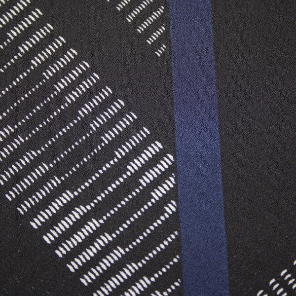 Anne Carson NEW Sz 2x Black White Navy Sheer Sleeveless 100% Polyester Top