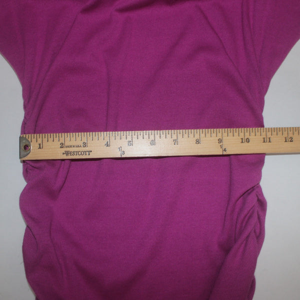 Michael Stars Dress Sz M Magenta Pink Ruched Cotton Modal Spandex Dress