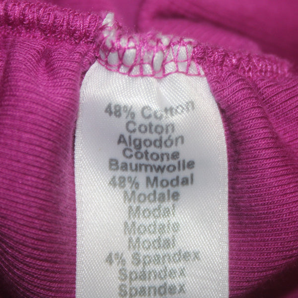 Michael Stars Dress Sz M Magenta Pink Ruched Cotton Modal Spandex Dress