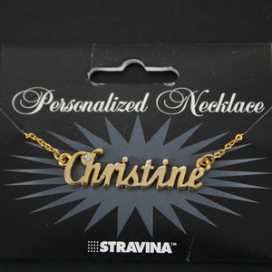 CHRISTINE NEW Goldtone Rhinestone Accent 14.5" w 4.5" Multi Ring Ext Necklace