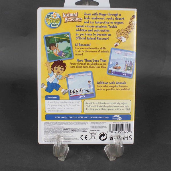 Leap Frog Leapster Go Diego Animal Rescuer Pre K 1st Grade Learning Game