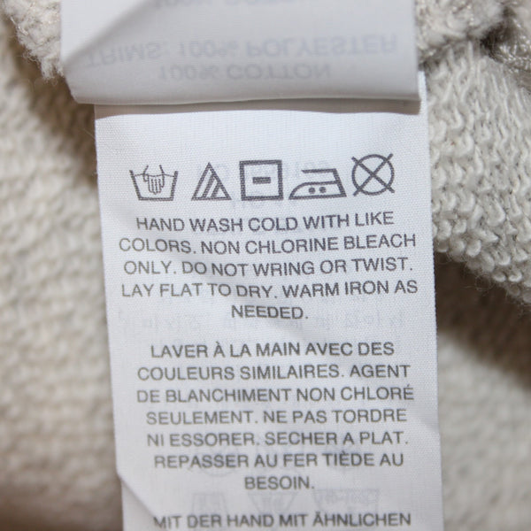 J Crew Sweater Sz XS Gray White Ruffles Layered 100% Cotton Polyester Sweater