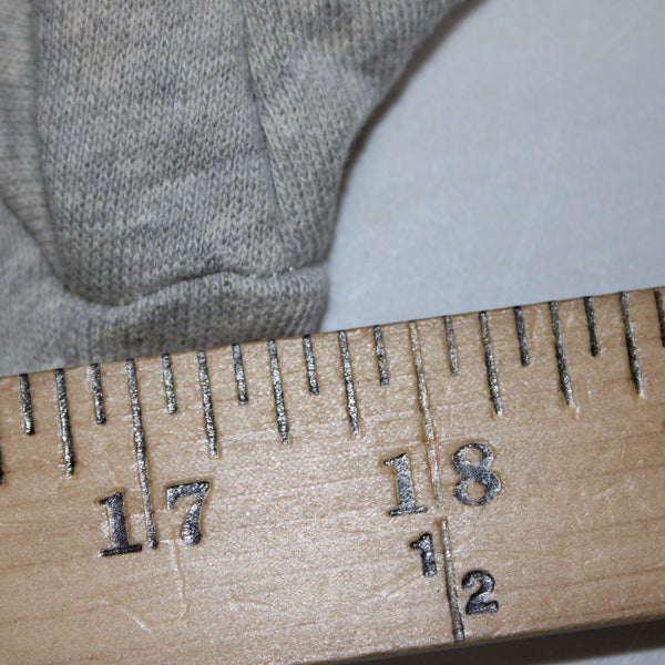 J Crew Sweater Sz XS Gray White Ruffles Layered 100% Cotton Polyester Sweater