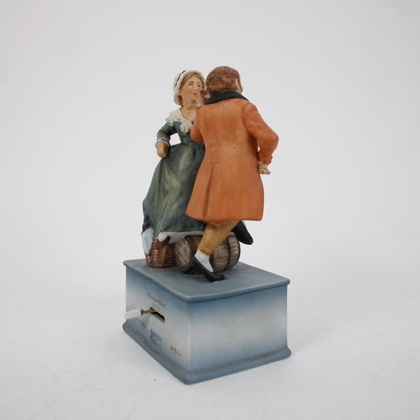Sepco Norman Rockwell 310/2500 Deck The Halls 7" Schmid Music Box Figurine