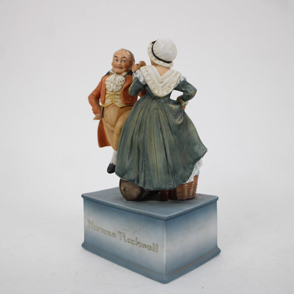 Sepco Norman Rockwell 310/2500 Deck The Halls 7" Schmid Music Box Figurine