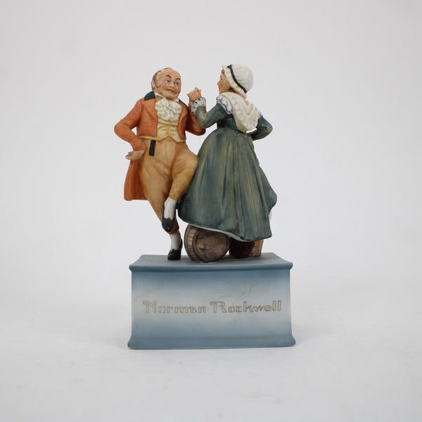 Sepco Norman Rockwell 310/2500 Deck The Halls 7" Schmid Music Box Figurine