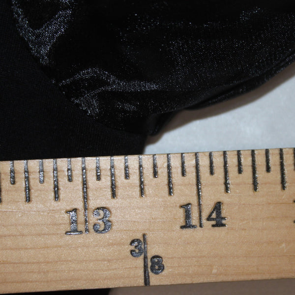 Lulus Dress NEW Sz S Black Sweet Heart Neck Open Back Sheer Arms Rayon Nylon
