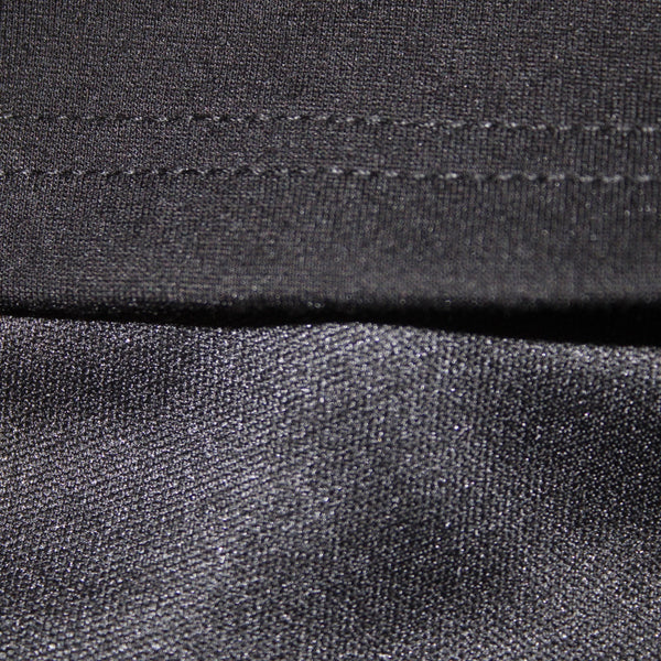 Lulus Dress NEW Sz S Black Sweet Heart Neck Open Back Sheer Arms Rayon Nylon