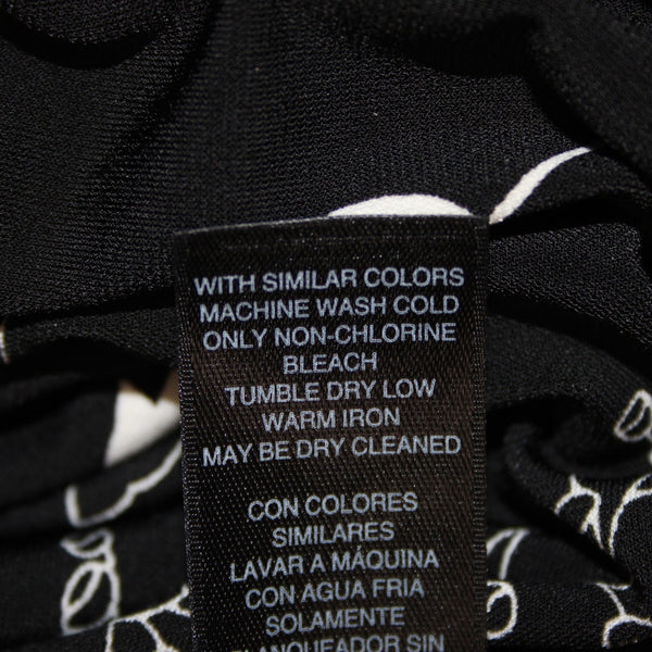 White House Black Market Dress NEW $90 Sz XS Black White Floral Poly Dress