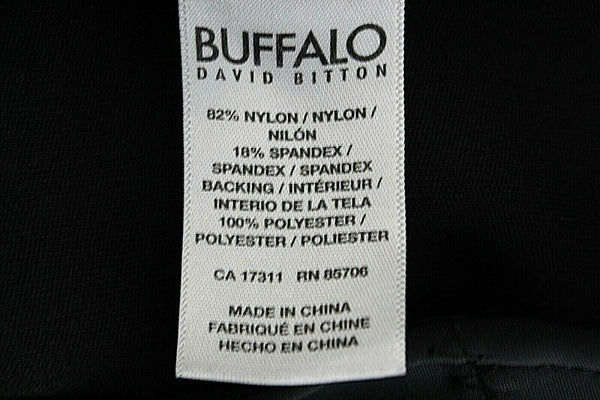 Buffalo David Bitton Karina Sz 0? Black Bodycon Nylon Blend Poly Dress