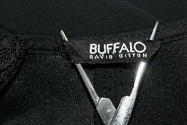 Buffalo David Bitton Karina Sz 0? Black Bodycon Nylon Blend Poly Dress