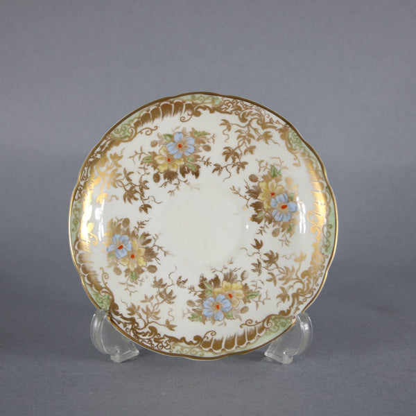 Radford's Tea Cup With Saucer Fenton Gold Multi Color Floral Tea Cup With Saucer