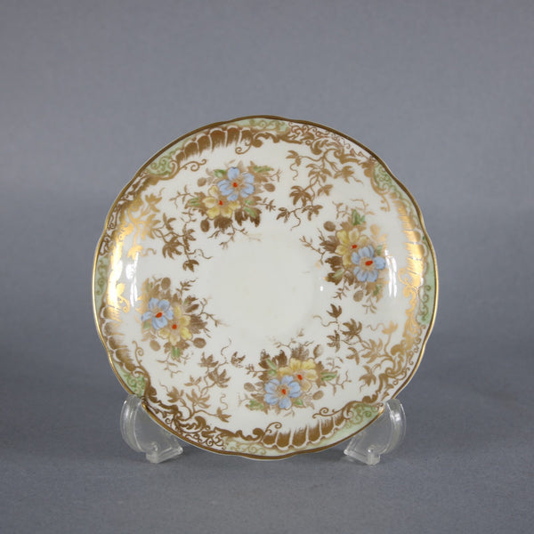 Radford's Tea Cup With Saucer Fenton Gold Multi Color Floral Tea Cup With Saucer