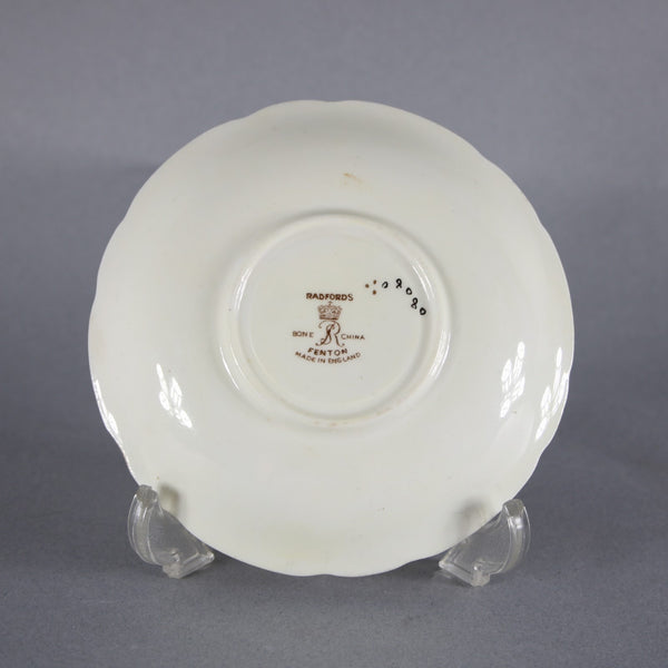 Radford's Tea Cup With Saucer Fenton Gold Multi Color Floral Tea Cup With Saucer