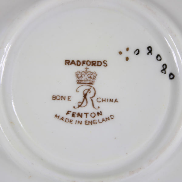 Radford's Tea Cup With Saucer Fenton Gold Multi Color Floral Tea Cup With Saucer