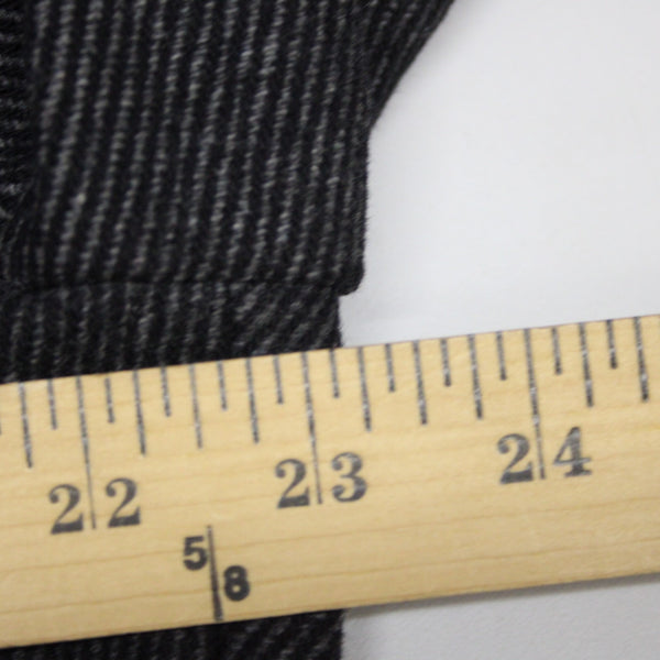 American Rag Sz L Gray Black Nylon Stand Up Collar Wool Blend Poly Lined Jacket