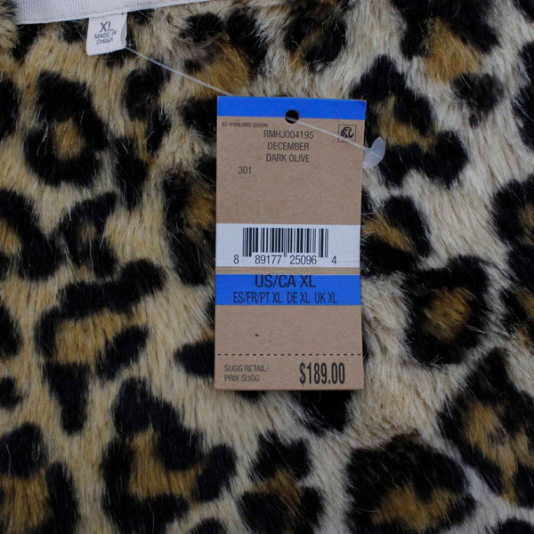 Rachel Roy NEW Sz XL Olive Green Canvas Faux Fur Lined Jacket