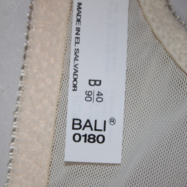 Bali Bra NEW $44 Classic Support Sz 40B Cream Unpadded Wired Nylon Bra