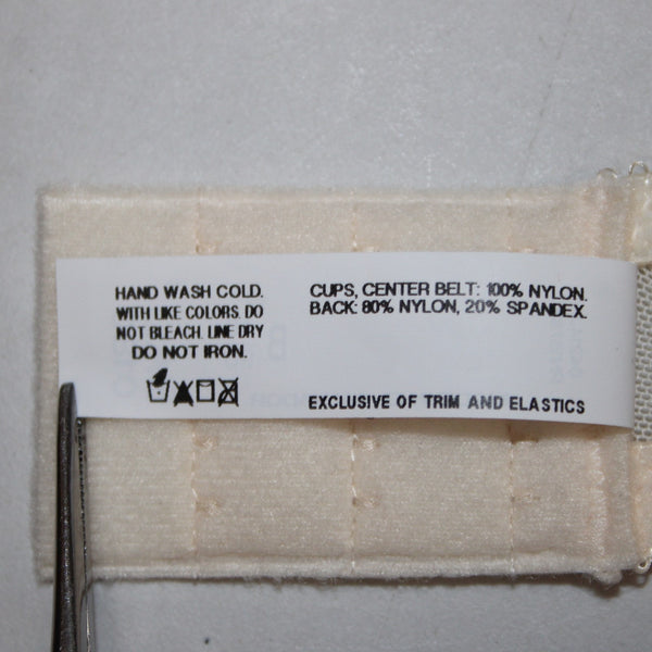 Bali Bra NEW $44 Classic Support Sz 40B Cream Unpadded Wired Nylon Bra