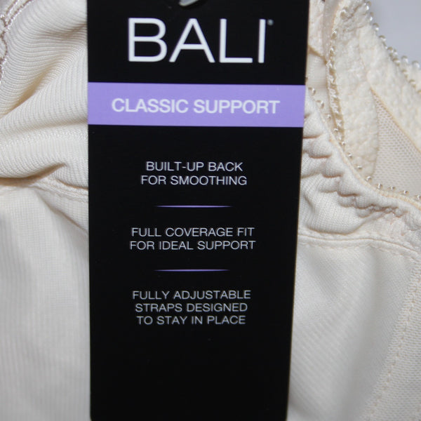 Bali Bra NEW $44 Classic Support Sz 40B Cream Unpadded Wired Nylon Bra