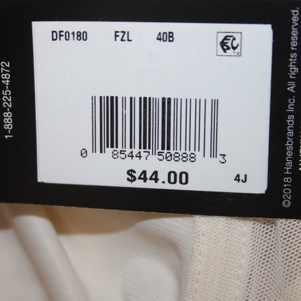 Bali Bra NEW $44 Classic Support Sz 40B Cream Unpadded Wired Nylon Bra