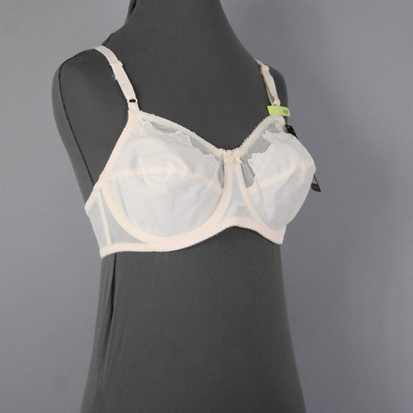 Bali Bra NEW $44 Classic Support Sz 40B Cream Unpadded Wired Nylon Bra