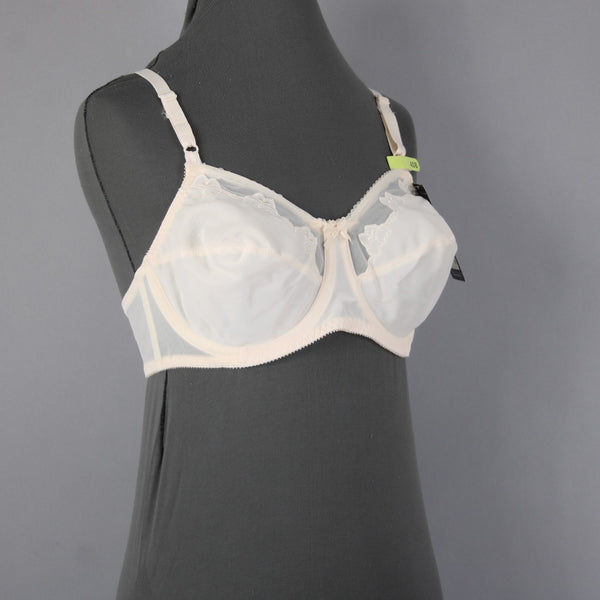 Bali Bra NEW $44 Classic Support Sz 40B Cream Unpadded Wired Nylon Bra
