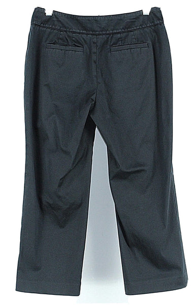 Ann Taylor Sz 4 x 24 Navy Cotton Lycra Spandex Lindsay Curvy Capri Crop Pant
