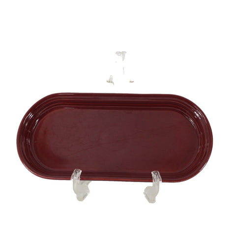 Fiesta Homer Laughun China Burgundy  Lead Free 11.25" AS IS Platter