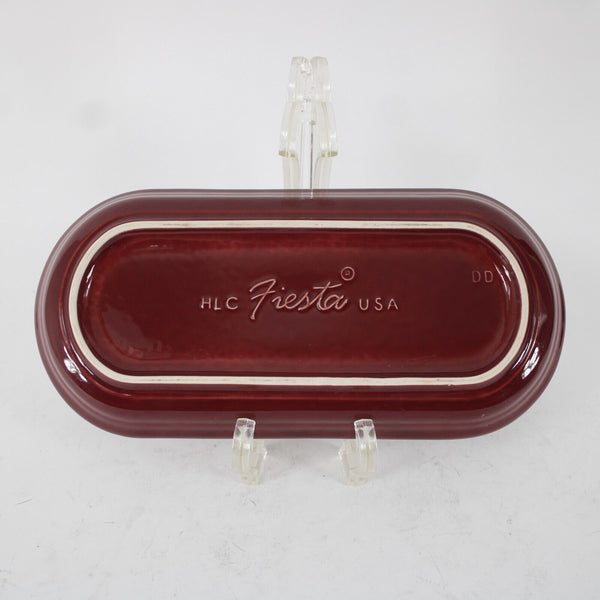 Fiesta Homer Laughun China Burgundy  Lead Free 11.25" AS IS Platter