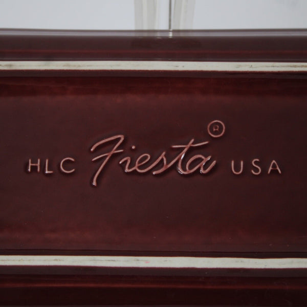 Fiesta Homer Laughun China Burgundy  Lead Free 11.25" AS IS Platter