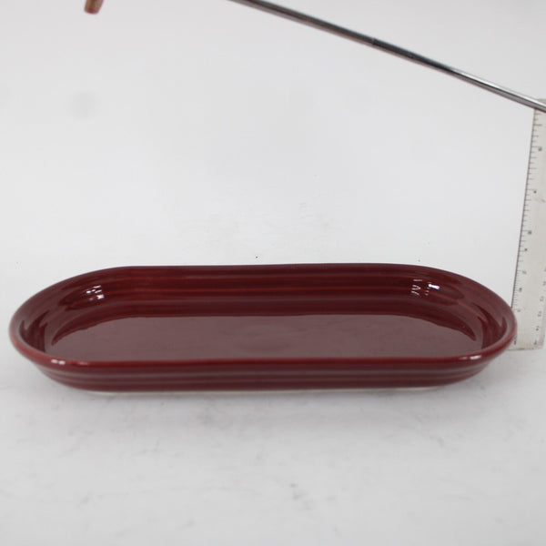 Fiesta Homer Laughun China Burgundy  Lead Free 11.25" AS IS Platter