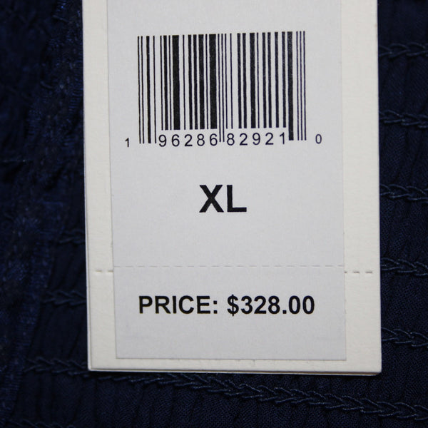 Vineyard Vines Dress NEW $328 Sz XL Navy Blue Lined 100% Silk Viscose Dress