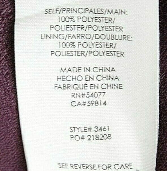 CAbi NEW $129 Sz 8 Purple Blue Teal Multi 100% Polyester Faux Wrap Dress